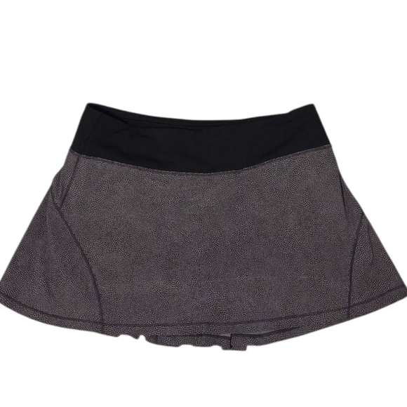 Lululemon Circuit Breaker Skirt II W88128 Women's Sport Skort Size 6 Gray Black - Picture 4 of 13